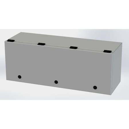 Saginaw Control & Engineering 1/4 Turn Latch Electrical Enclosures, 9 in H, 8 in D, 24 in W, NEMA 3R, 4, 12, 13, Carbon Steel SCE-L9248ELJ